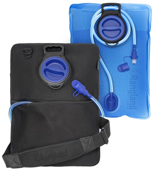 RANGLAND Extra Large 8L Water Bladder Reservoir (2.1 Gallon) Easy-Fill Wide Mouth Opening, Leak-Proof Drinking Tube and Carrying Bag with Strap