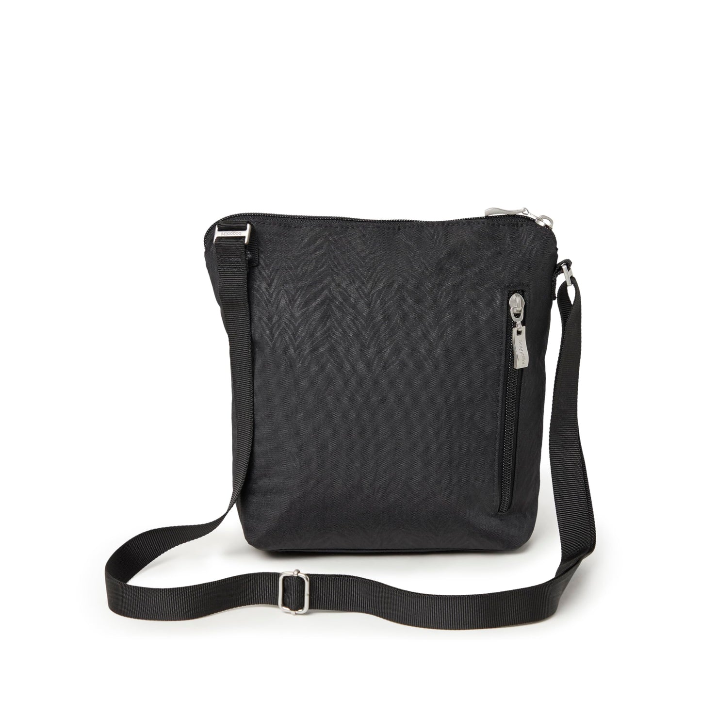 Baggallini Women's Pocket Crossbody, Black Zebra