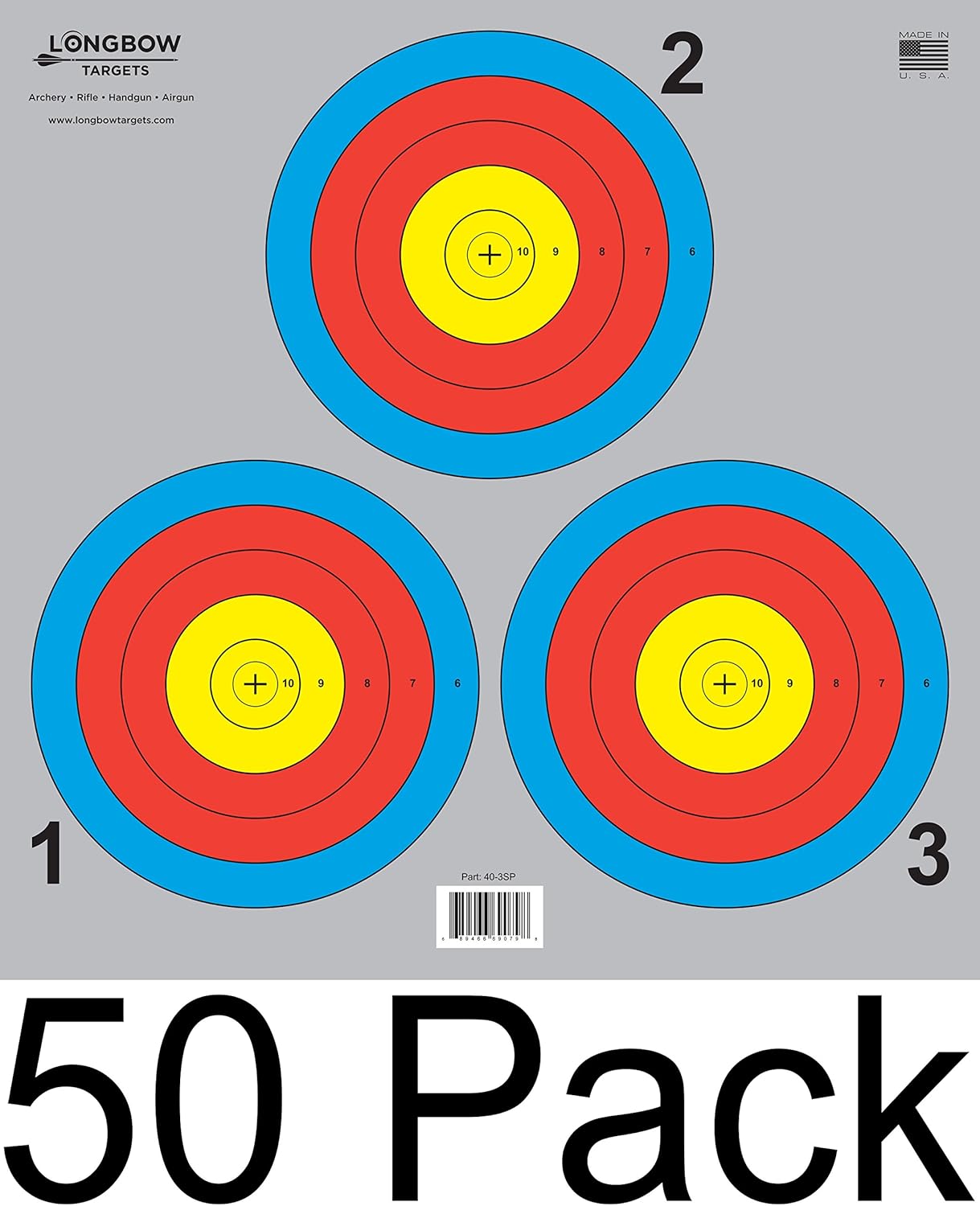 Archery 40cm & 80cm Targets by Longbow (
