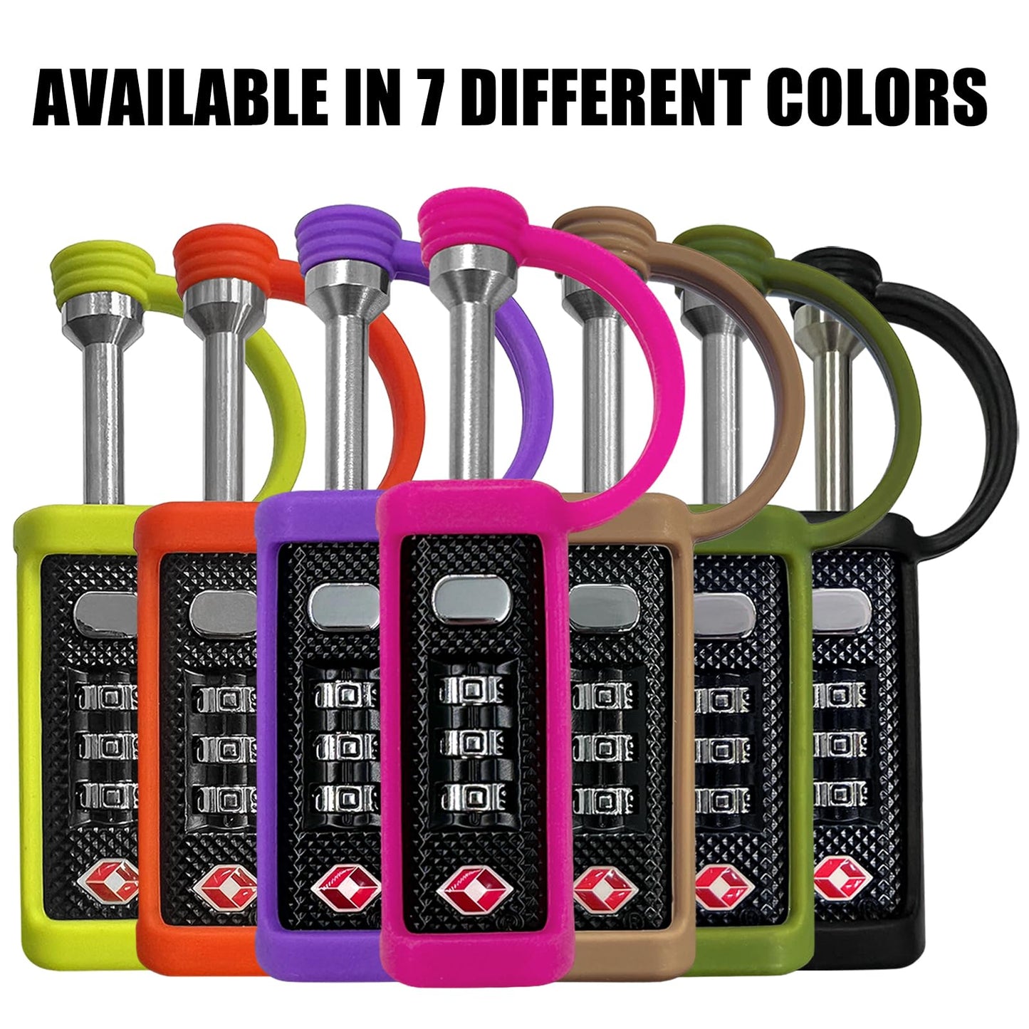 6 Pack TSA Approved Firearm Travel Case Locks Gun Case Hard Pistol Cases Lock