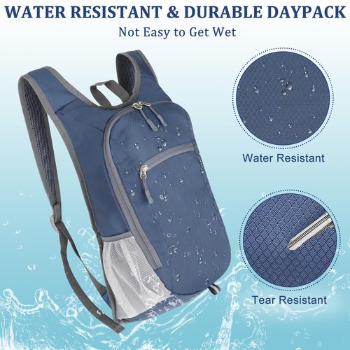 Qcute 15L Hiking Backpack Lightweight Packable Hiking Daypack Small Foldable Shoulder Bag Travel Day Pack Outdoor Gear