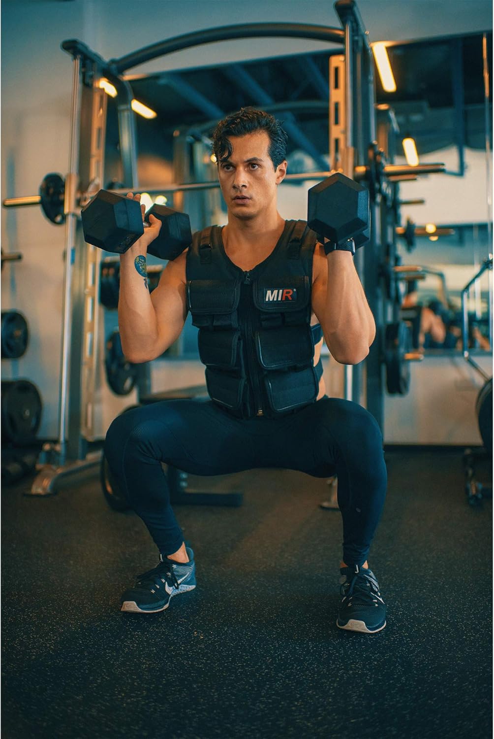 MIR PRO Weighted Vest With Zipper Option 45lbs - 90lbs Solid Iron Weights