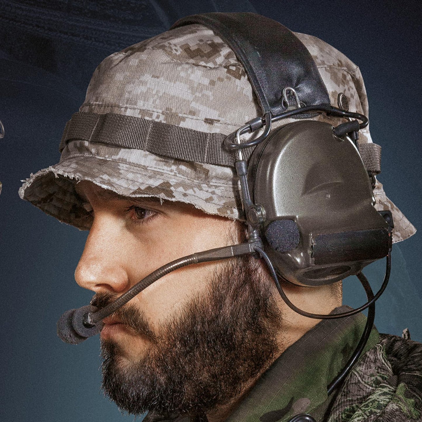 JinBling Tactical Headset with ptt,Z-Tactical C2 Airsoft Headset with U94-KEN Push-to-Talk