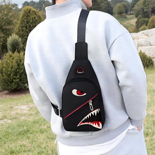 WRLDMCWLQ Shoulder Sling Crossbody Phone Chest Bag - Men Women Small Casual