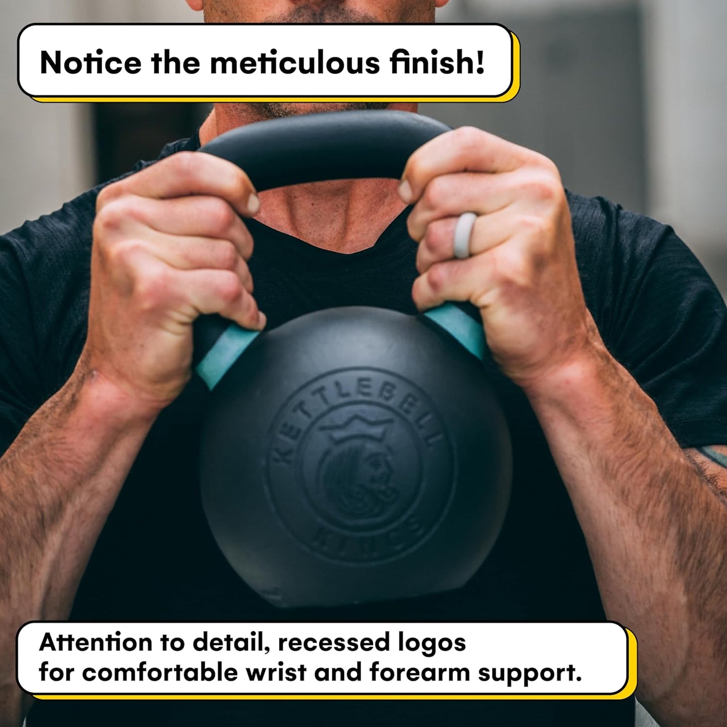 Powder Coated Kettlebells Set (9-97 lb) - Strength Training Weights for Home Gym