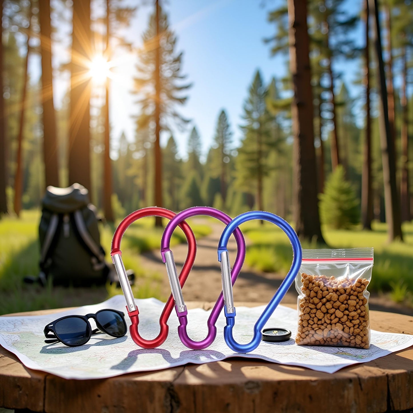 5Pcs Carabiner Clip 4 inch Aluminum Carabiner Clip Big Spring Snap Key Chain Hook Caribeaner for Durable Carabeaner Keychain Clip Great for Keychains and Gear Organization Accessory Outdoor