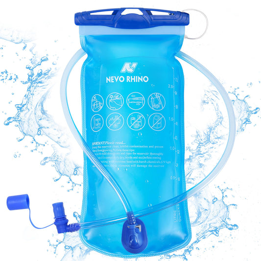 N NEVO RHINO Hydration Bladder 2L Leak Proof Water Reservoir,BPA Free,Wide Opening,2L Water Bladder for Hydration Backpack