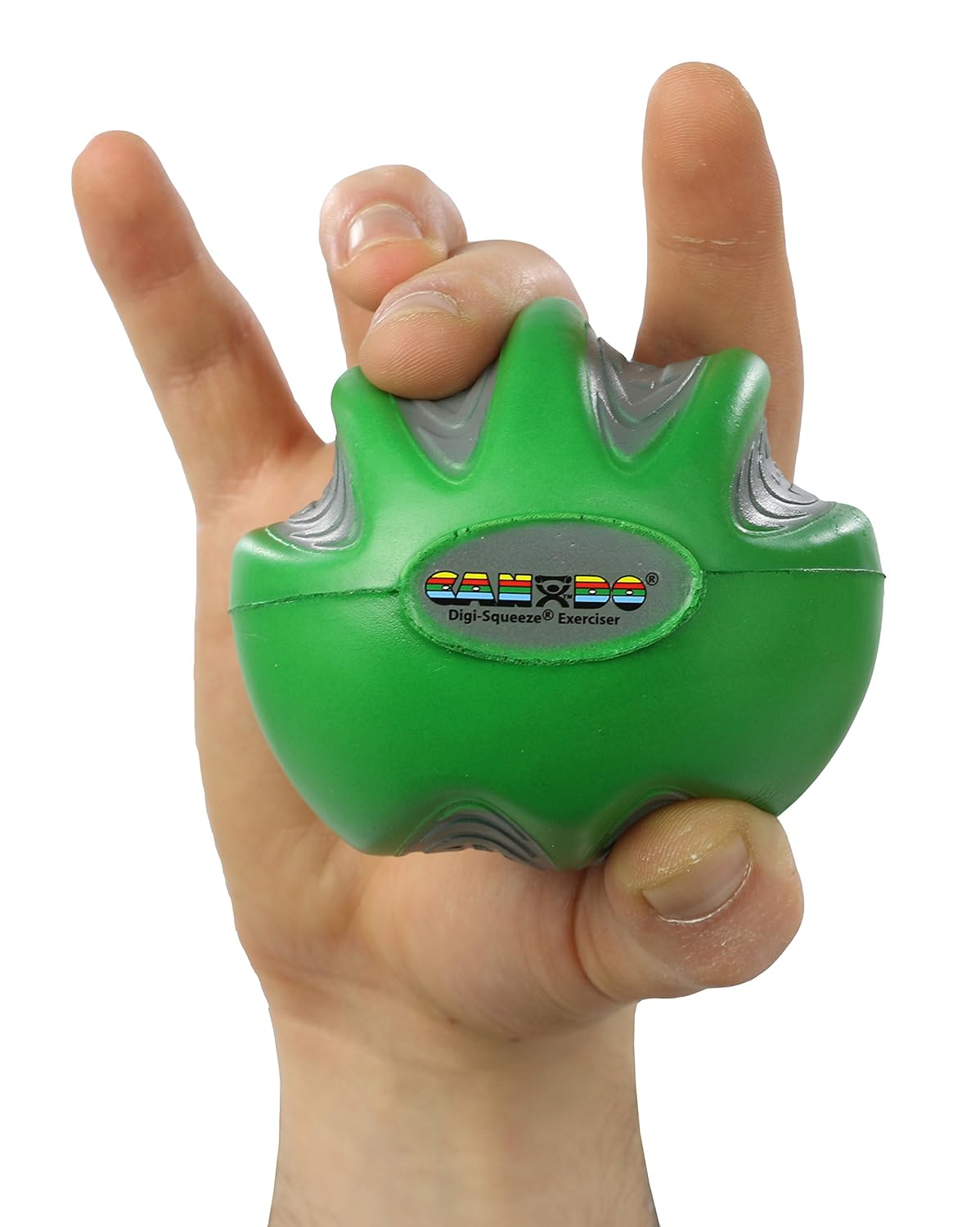 FEI 10-1982 Eif CanDo Digi-Squeeze Hand Exerciser, Green, Medium