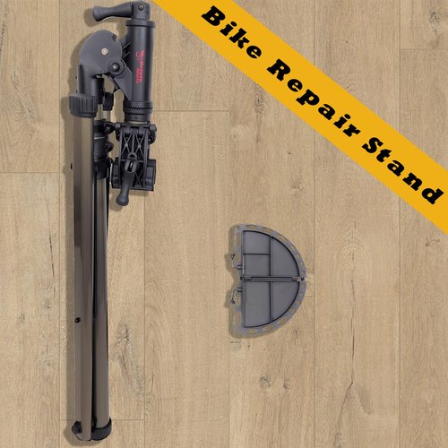 ROTATE TOOLS Bicycle Repair Stands - Adjustable Foldable Bike Workstand - 360° Clamp Rotation - For Mountain or Road Bike Maintenance, RT-100BH
