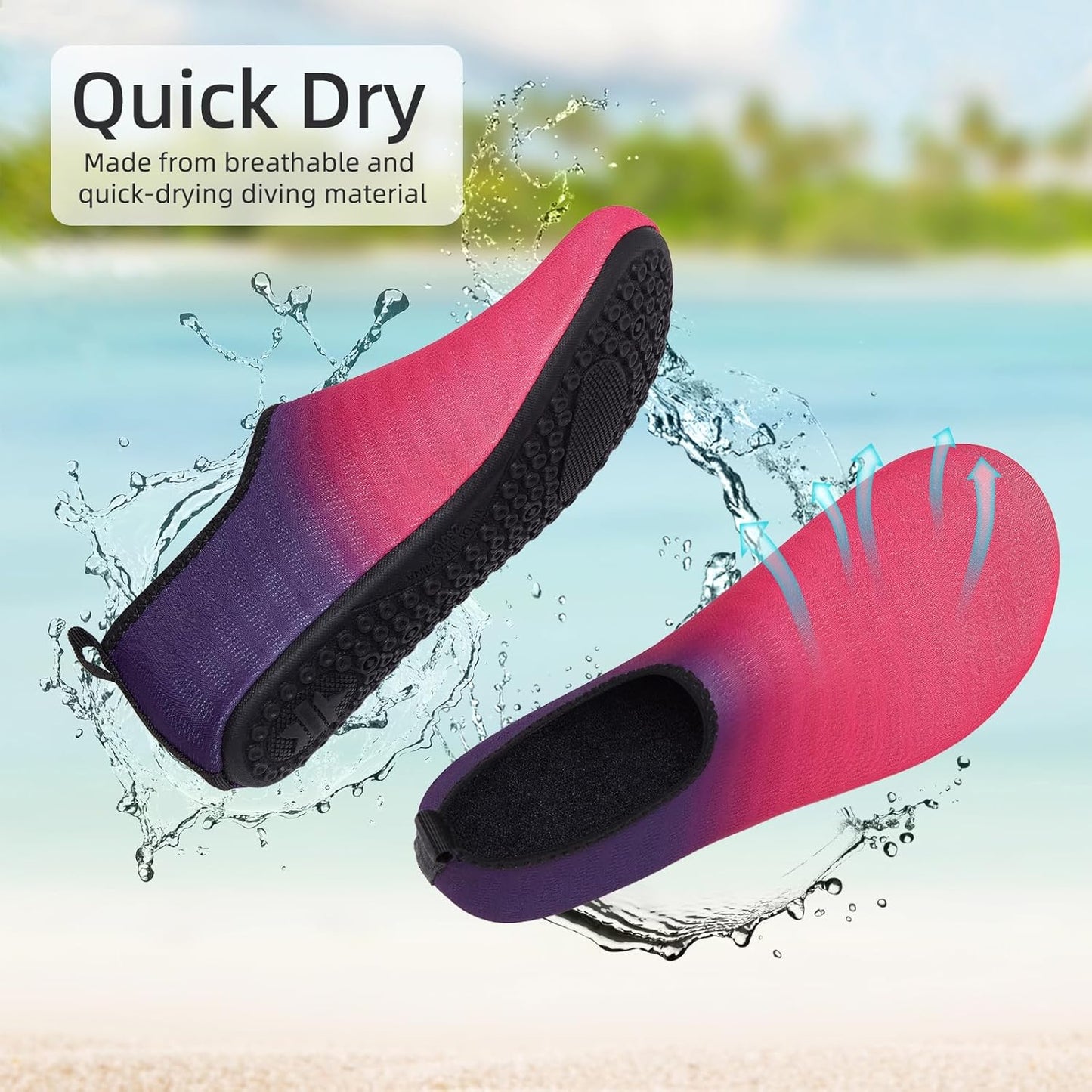 Quick-Dry Tanamo Water Shoes | Aqua Socks for Men & Women | Beach & Pool