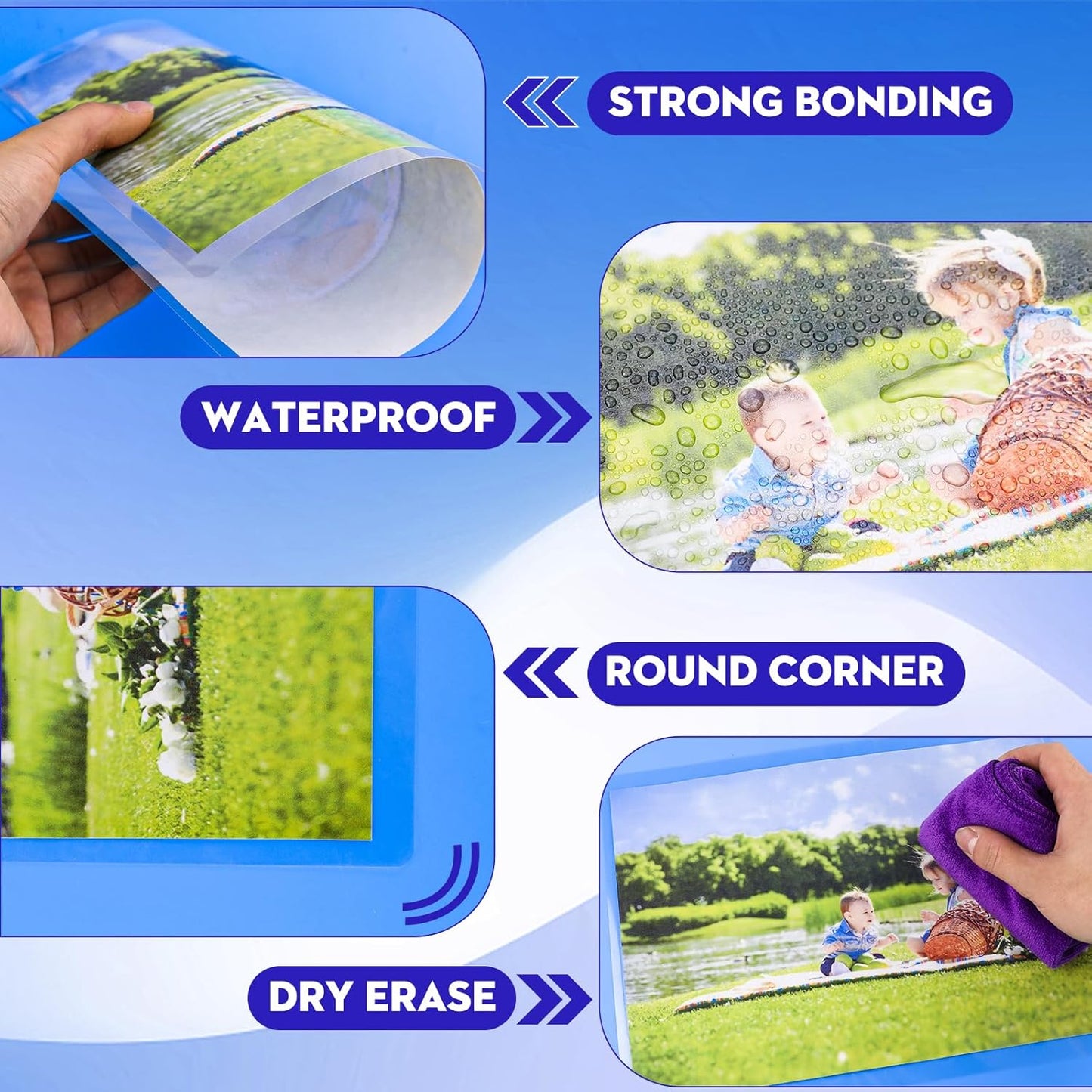 CAREGY 600 Pack Laminating Sheets,Holds 8.5 x 11 Inch Sheets,Thermal Laminating Pouches, 3 Mil, 9 x 11.5 Inches Lamination Sheet Paper for Laminator, Round Corner Letter Size