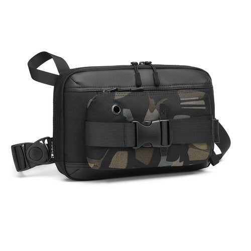 LPPJY Sling Backpack Crossbody Sling Bag Chest Daypack Fanny Pack Cross Body Bag for Outdoors Hiking Traveling Workout Running (Black-camo)