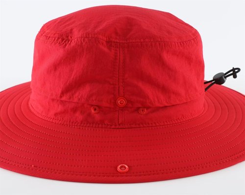 Connectyle Summer Sun Hat for Men Women UV Protection Safari Hat for Fishing Hiking Outdoor Cowboy Bucket Hat UPF 50+ Red