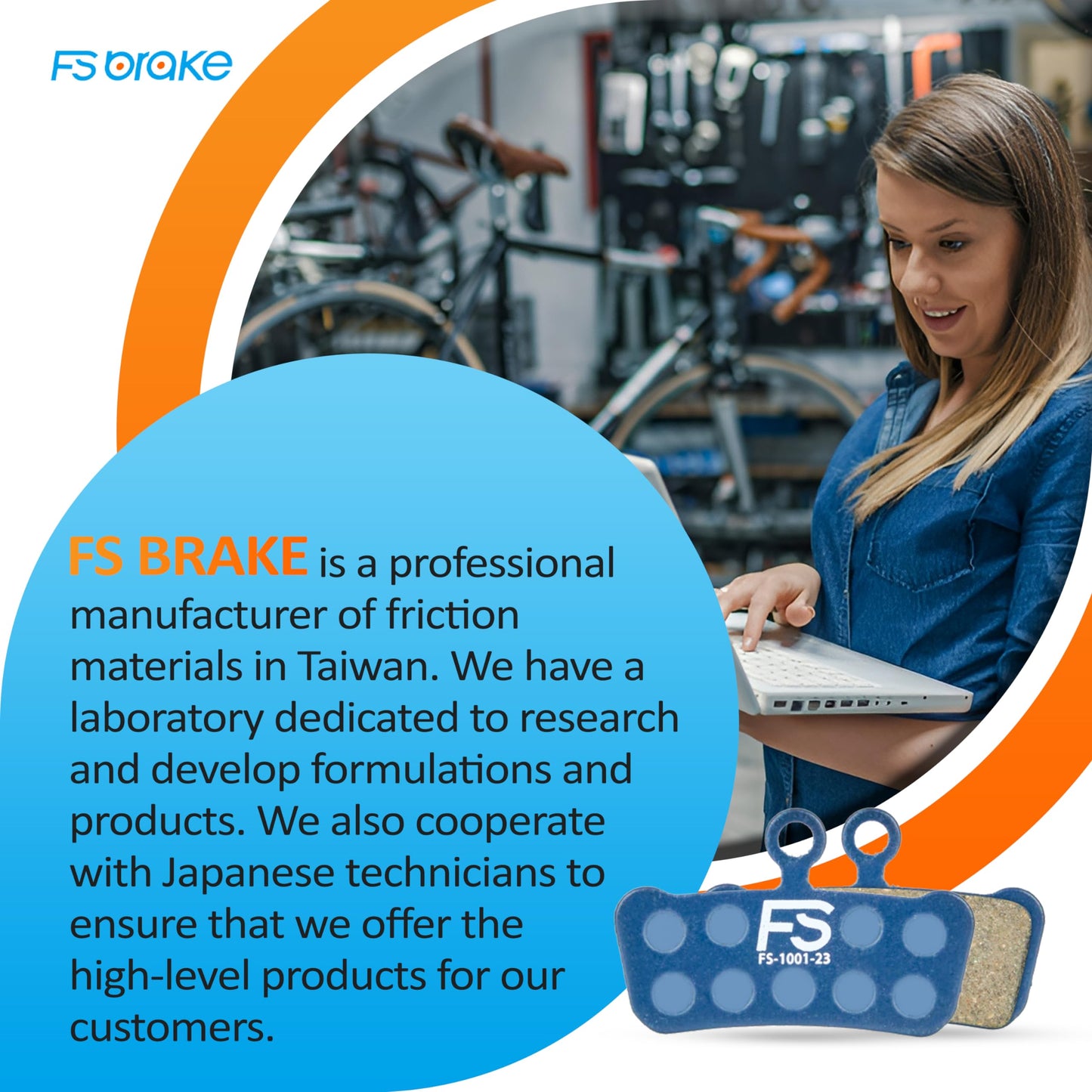 FS-EEX Hybrid Ceramic-Carbon Disc Pads Compatible with SRAM G2 / Guide R/RS/RSC, Avid Elixir 7/9/XO | Precision Braking for MTB, eMTB, XC, Trail & Racing