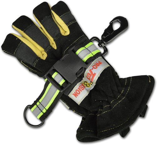Lightning X Products Heavy-Duty Ballistic Nylon Glove Strap, Adjustable Size, Reflective Tape for Quick Access (Ideal for Firefighters, EMTs, Construction and Mechanics)