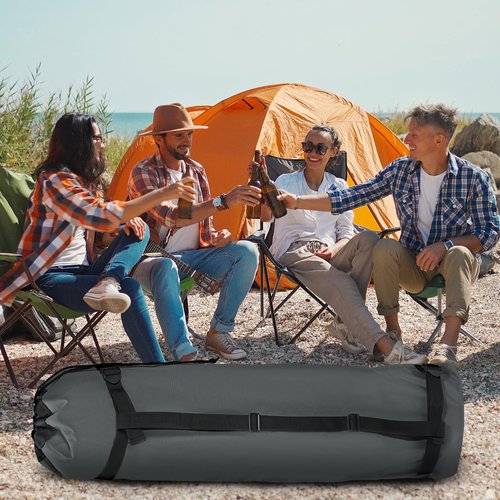 PATIKIL 47 Inch Camp Chair Replacement Bags, 2 Pack Heavy Folding Camping Chair Bag 900D Oxford Large Mouth Storage Bags with Shoulder Strap for Travel Camping, Gray
