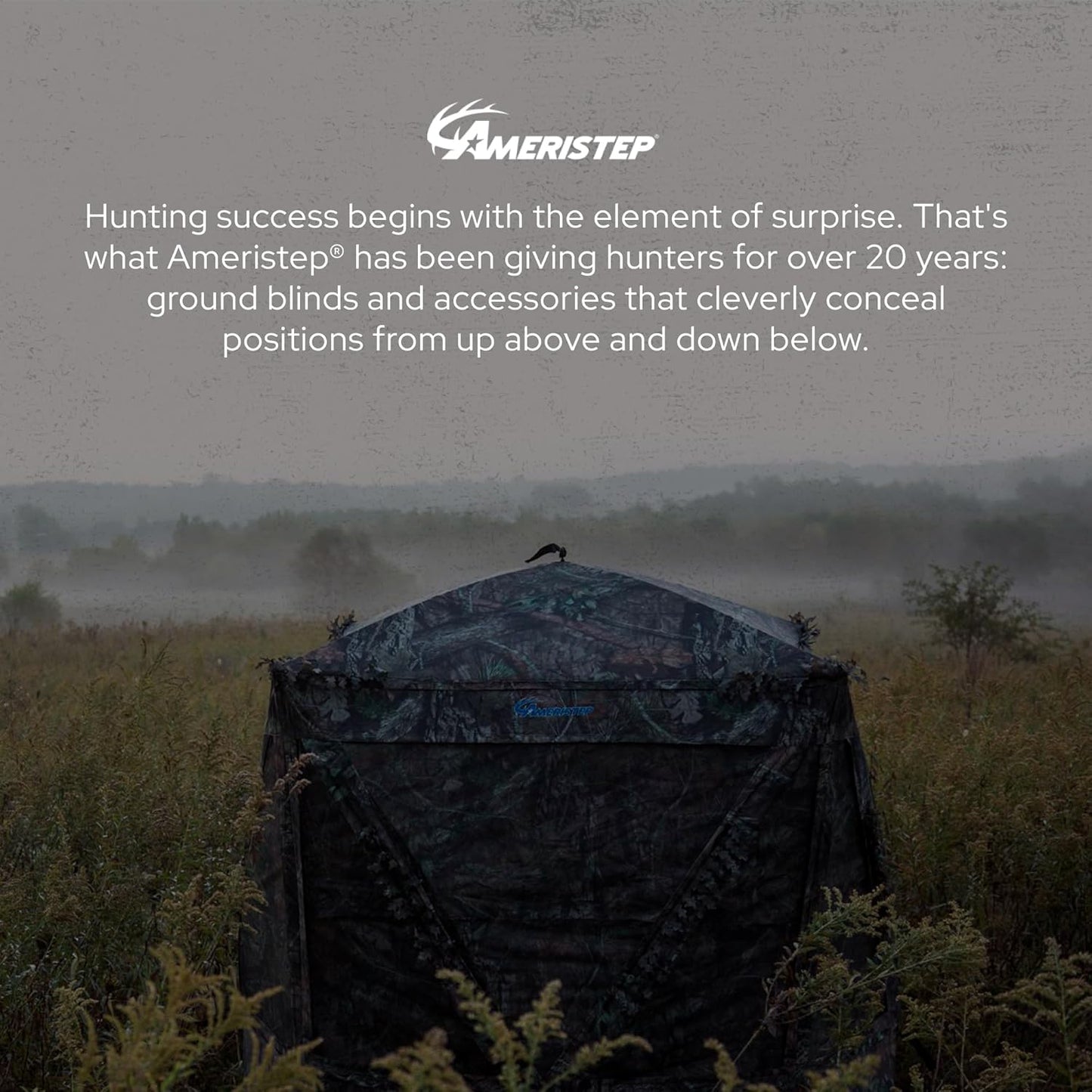 Ameristep Care Taker Kick Out Pop-Up Ground Blind, Premium Hunting Blind