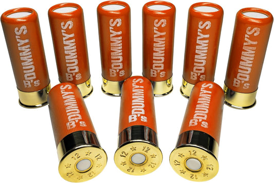 12 Gauge Dry Fire Snap Caps - B's Dummy Training Rounds (Orange, 2 ¾”)