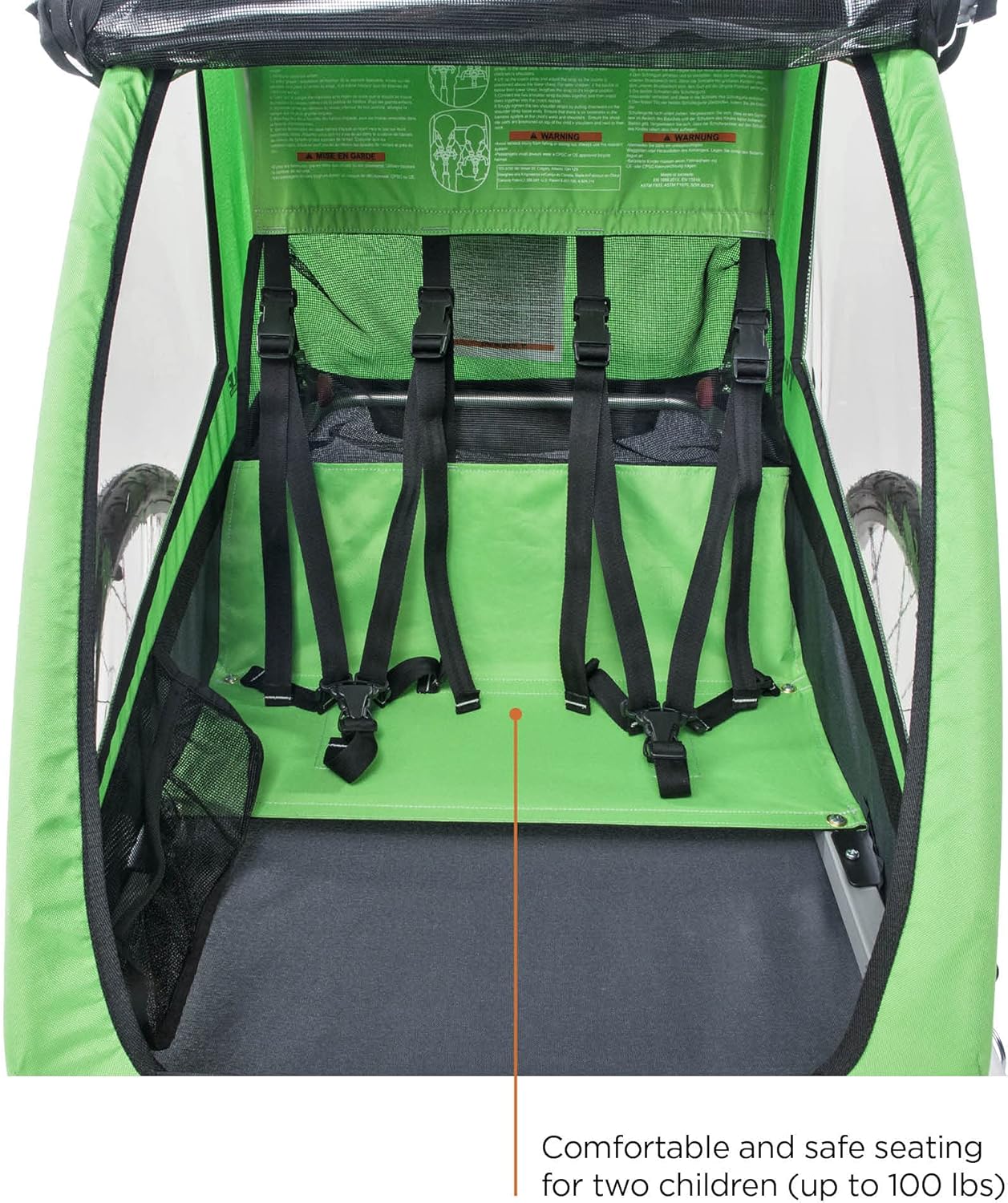Thule Cadence 2-Seat Bicycle Trailer for Kids - Lightweight & Durable Design