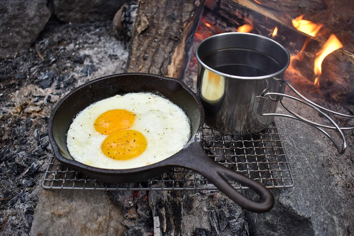 Woodsman Titanium Grill | The Original Ultralight Titanium Bushcraft Grill