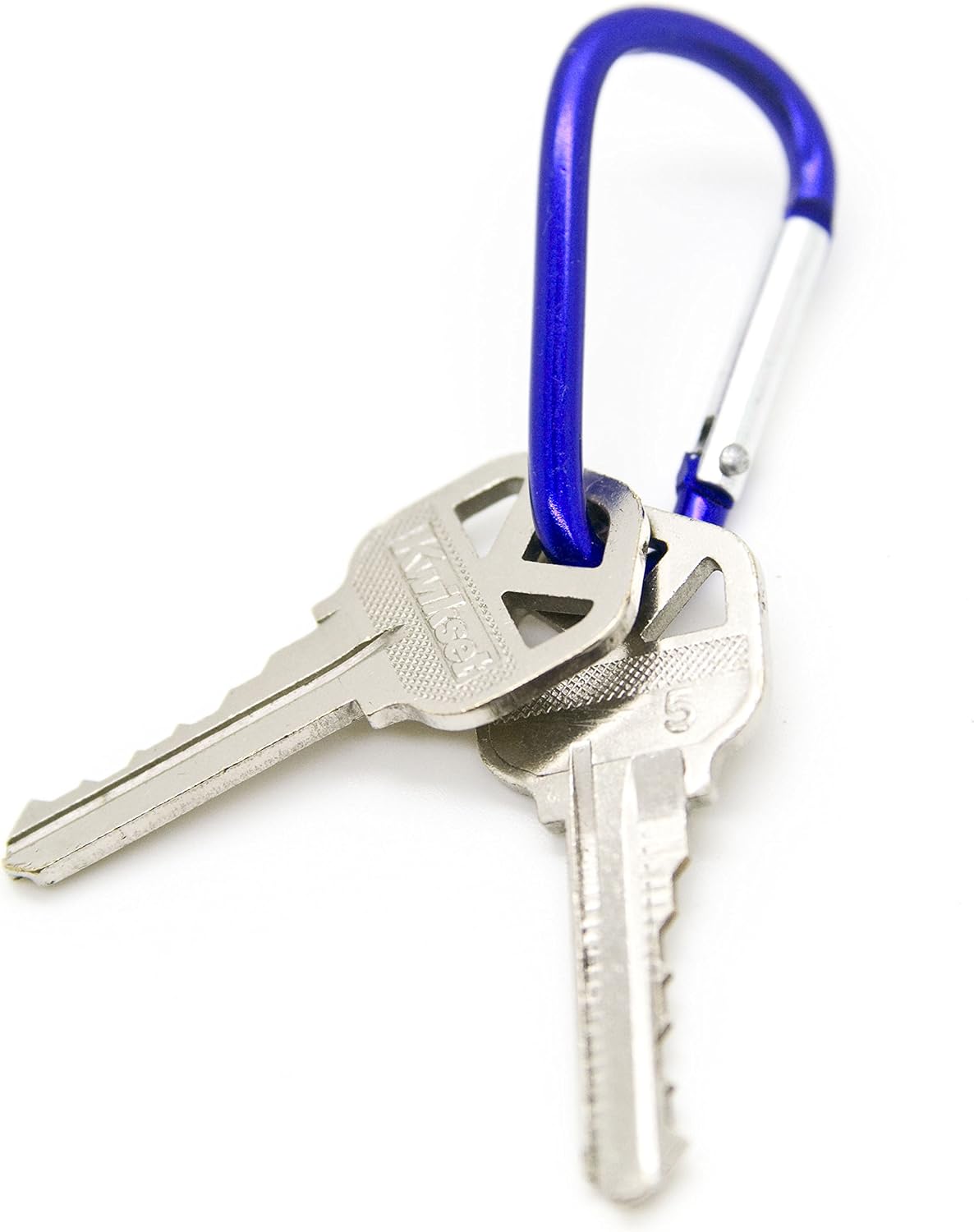 100pcs Aluminum Carabiner Clip Key Chain Key Ring 1-7/8 (Assorted Color) by OnDepot
