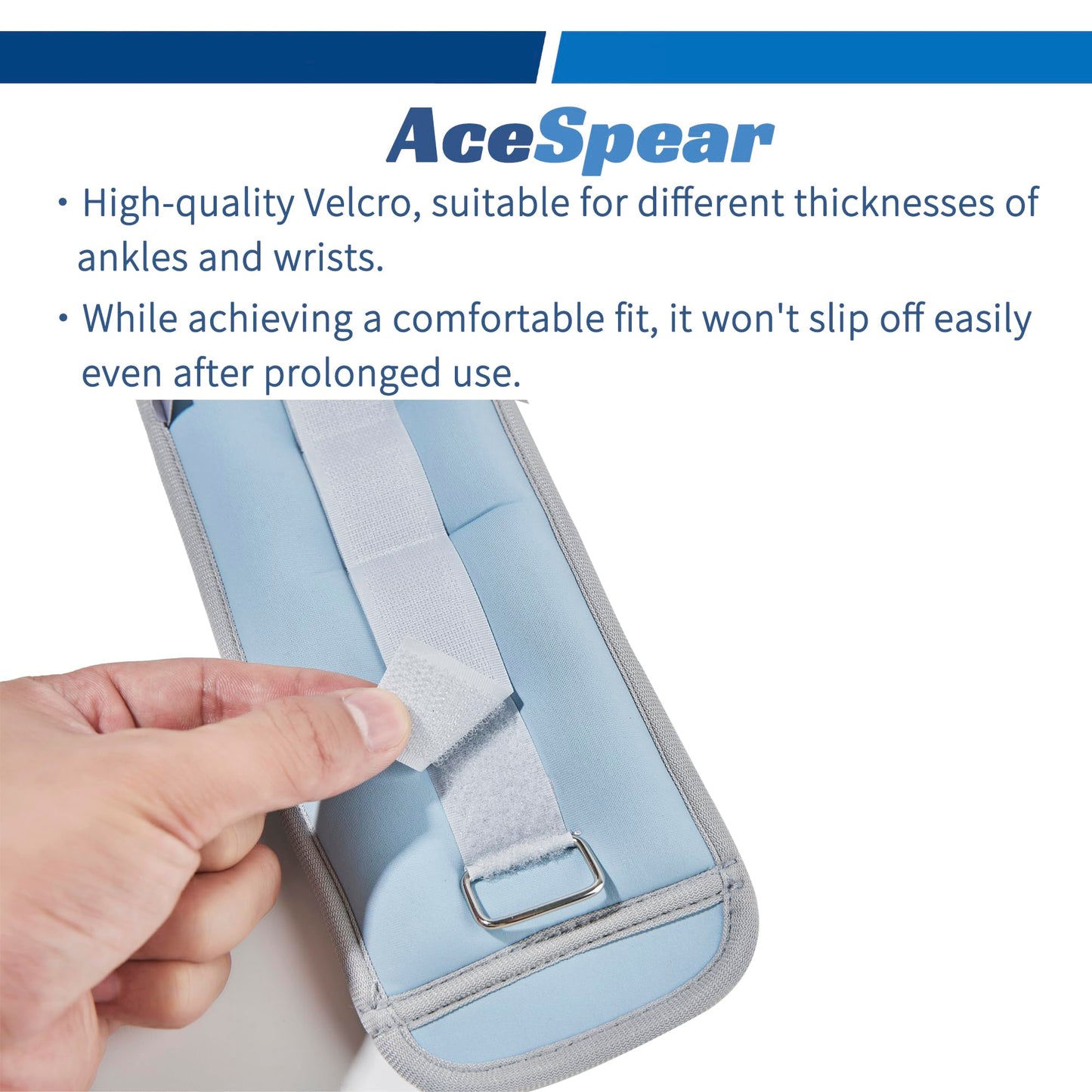 AceSpear Ankle Weights for Men Women Wrist Weights 2 * 1lb 2lbs 3lbs 4lbs 5lbs 6lbs Leg Weights Sandbags Kids Arm Hand Weights for Fitness Walking Running Gym