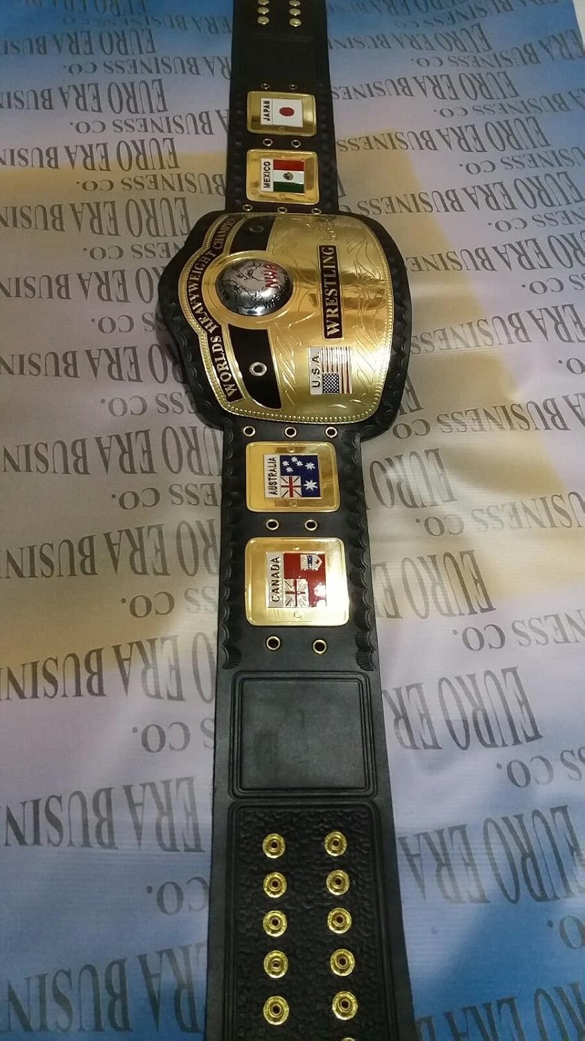 New Replica NWA Championship Belt Adult Size Metal Plates