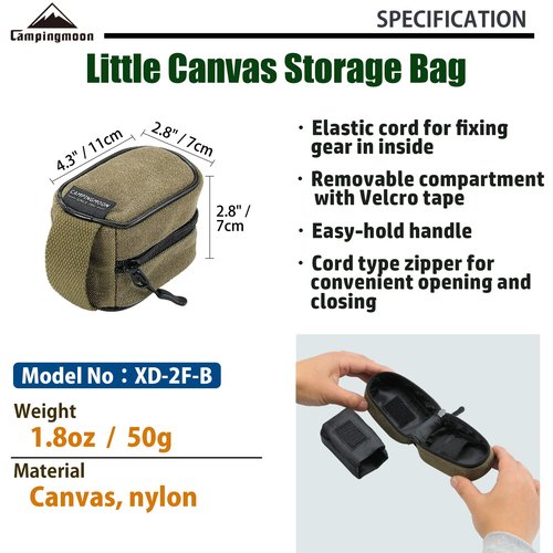 Camping Propane Butane Gas Refill Adapter Z11/Z15/Z22 with Little Canvas Storage Bag