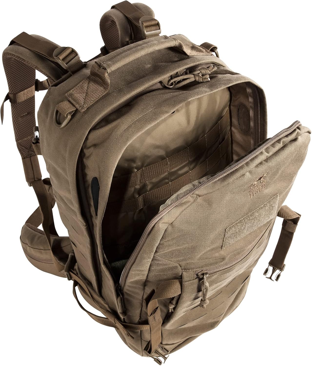 Tasmanian Tiger Mission Pack Mk II, 37L Combat Backpack with Laser Cut MOLLE System, YKK RC Zippers, Olive