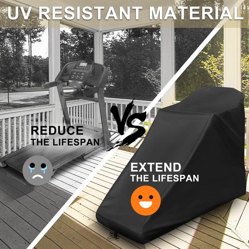 WELLFIT Treadmill Cover Waterproof, Universal Fit for Non-Folding Treadmills, Walking Pads, NordicTrack, ProForm, Dust-Proof Machine Washable Protective Equipment Cover