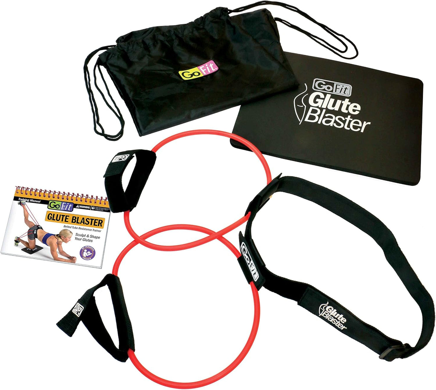 GoFit Glute Blaster Belt Kit - Resistance Workout,one Color,GF-GBB