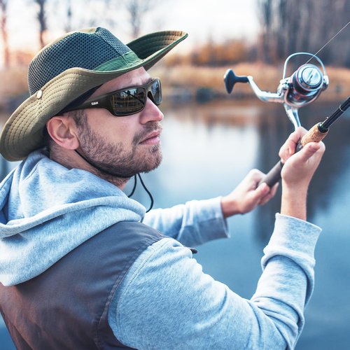 BLBAN Polarized Sunglasses for Men Women Sports Fishing Running Tennis Golf Baseball Driving Athletic Orange Sunglasses UV400 Protection