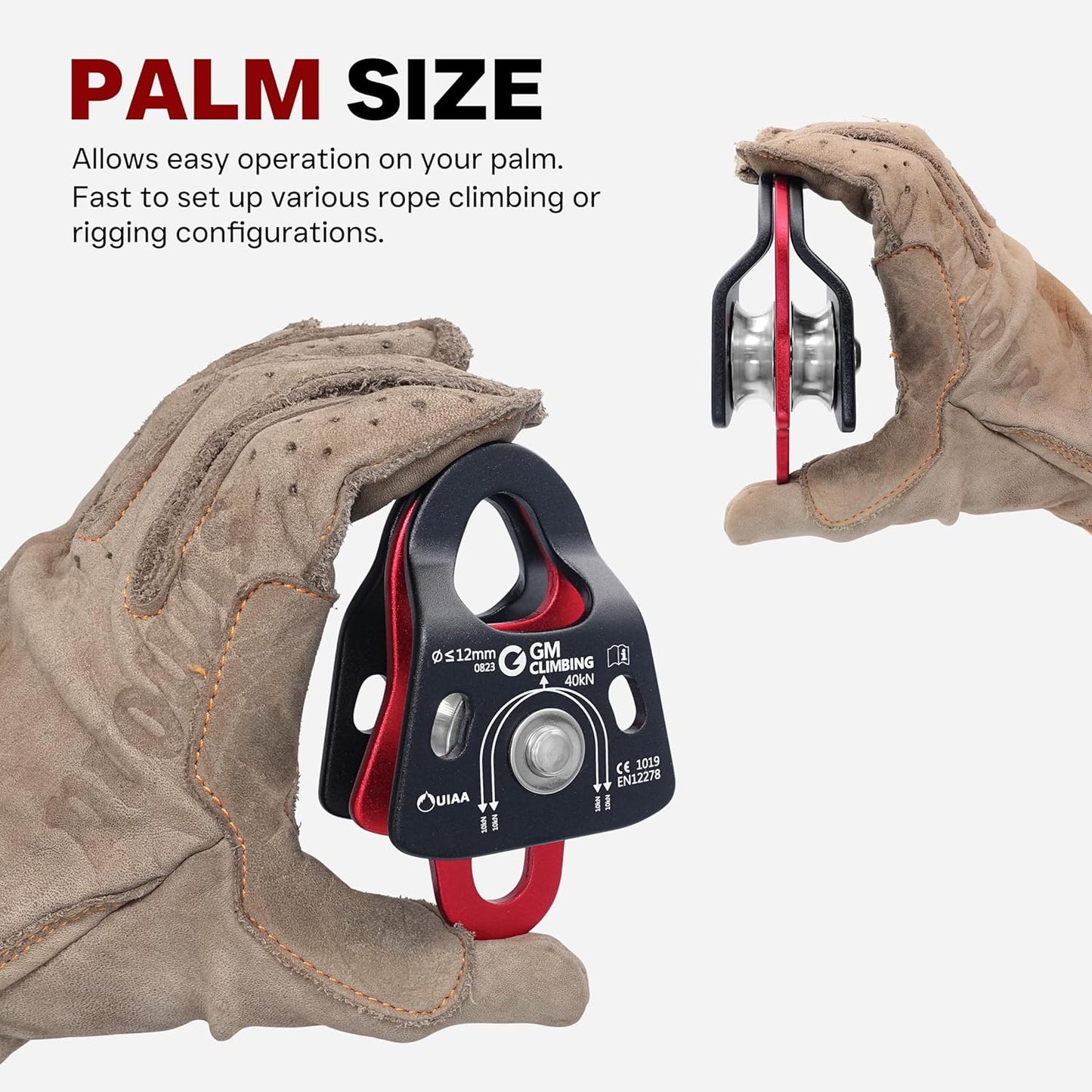 GM CLIMBING Haul Kit for 5:1 Mechanical Advantage Pulley Hauling Tensioning Load Releasing System Block and Tackle