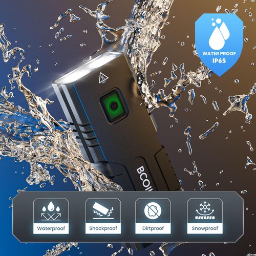 BCOIIUE Bike Lights for Night Riding, Super Lumen Continuous Output 360 Rotatable Quick Release Compatible with Garmin Bicycle Headlight, Runtime 23+ Hours, USB Rechargeable Waterproof