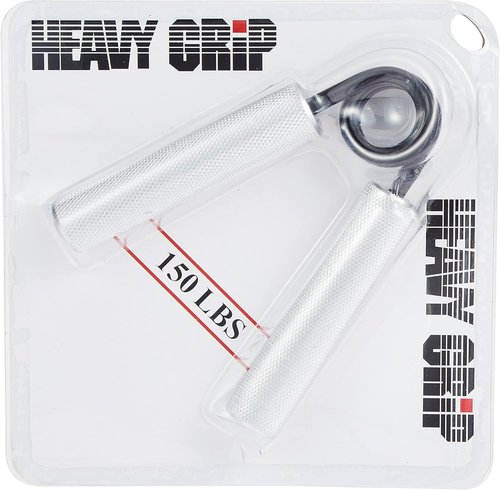 Black Mountain Products Grip Strengthener, 100 lb Silver Aluminum, Stainless Steel