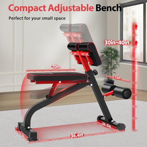 BODYWAKER Roman Chair Back Extension Bench for Glute, Hamstring and Lower Back, Hyperextension Bench, Adjustable & Foldable Weight Bench for Home Gym Strength Training (Black)