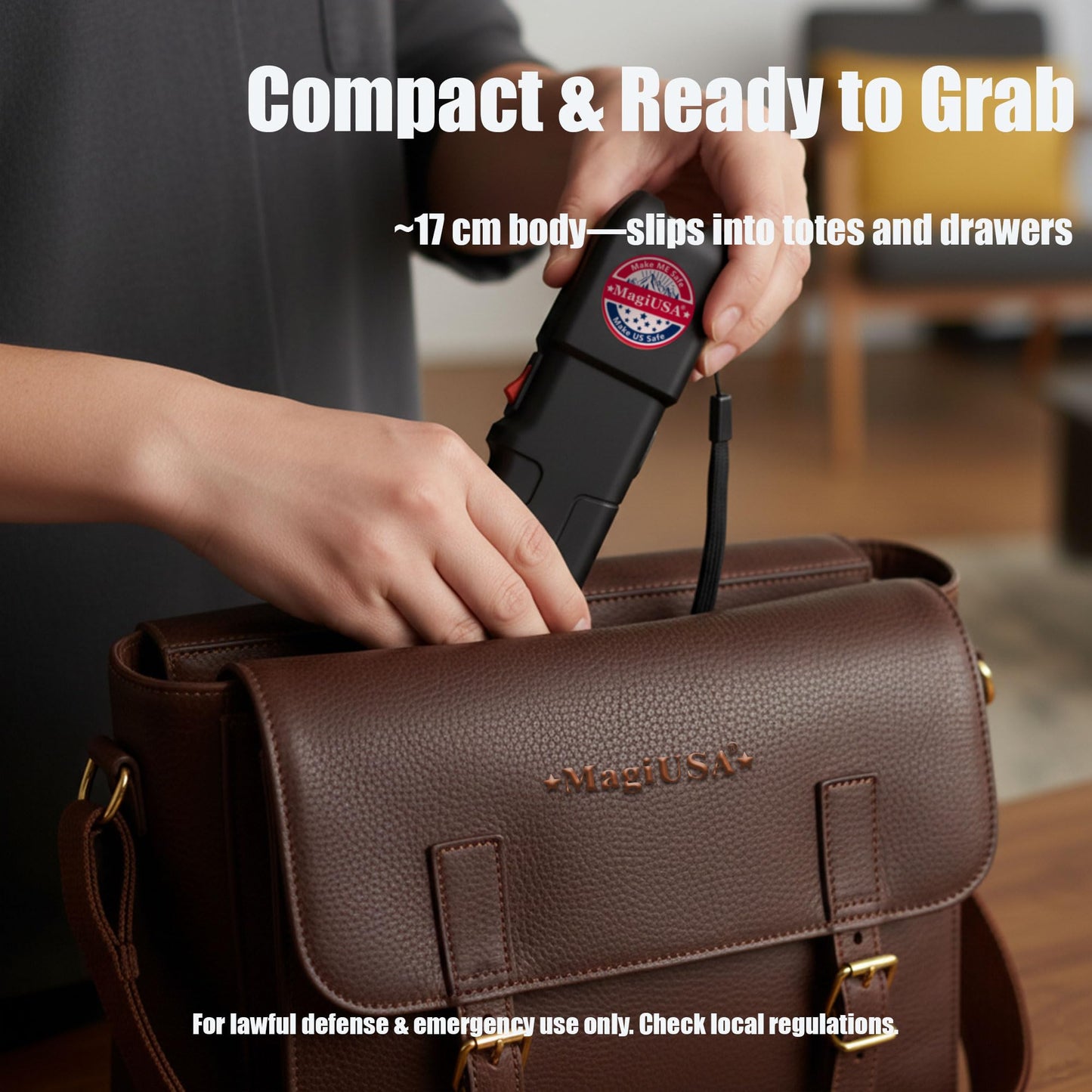 989 MagiUSA Billion Volts Heavy Duty Stun Guns tazer and Flashlight 2 in 1 tazor Stun Gun Non Lethal Big tazers ungun Self Defense Weapons kit for Men Women Tools taiser Safety Keychain taizers tasor