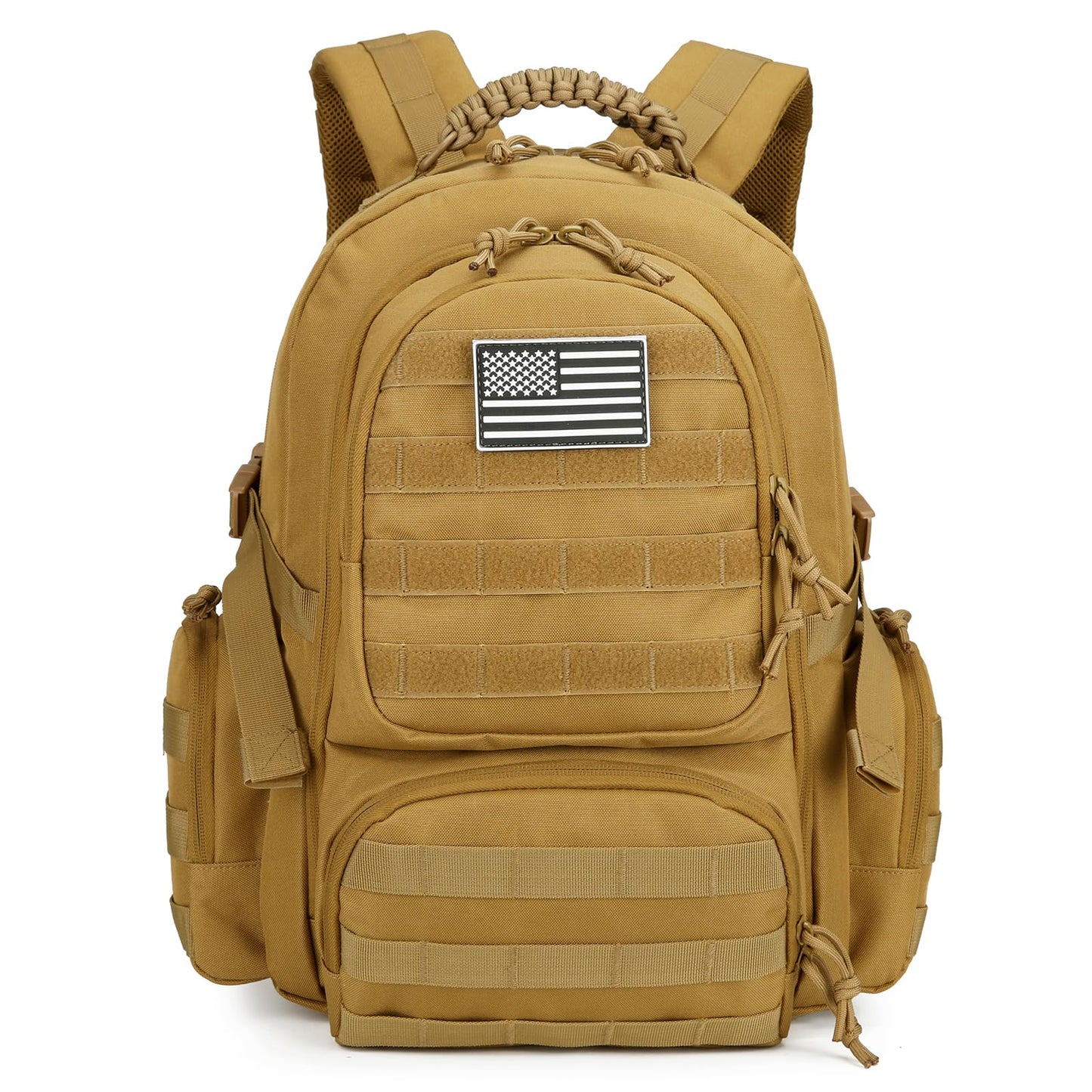 30L Military Tactical Backpack for Men 3 day Assault Pack Molle Backpack Tactical Hiking Rucksack (Khaki)
