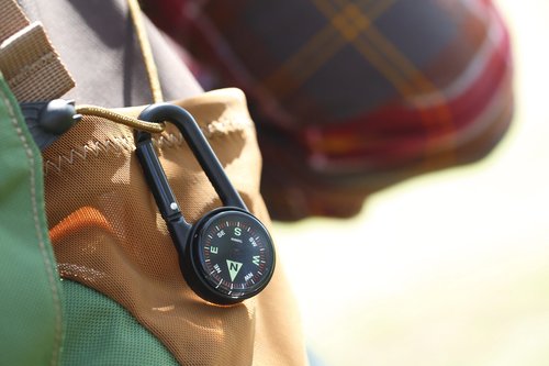 Coghlan's 1985 Carabiner Compass & Ball-Type Pin-On Compass