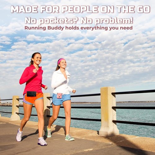 Magnetic Running Water Bottle Pouch - 7 oz No-Bounce Hydration Holder for Runners
