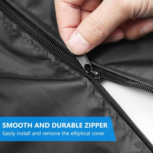 MUTUSHI Elliptical Cover Elliptical Exercise Machine Cover for Indoor&Outdoor Home Elliptical Fitness Machine Protective Cover Waterproof & Dustproof 71" L x 29" W x 65" H Black