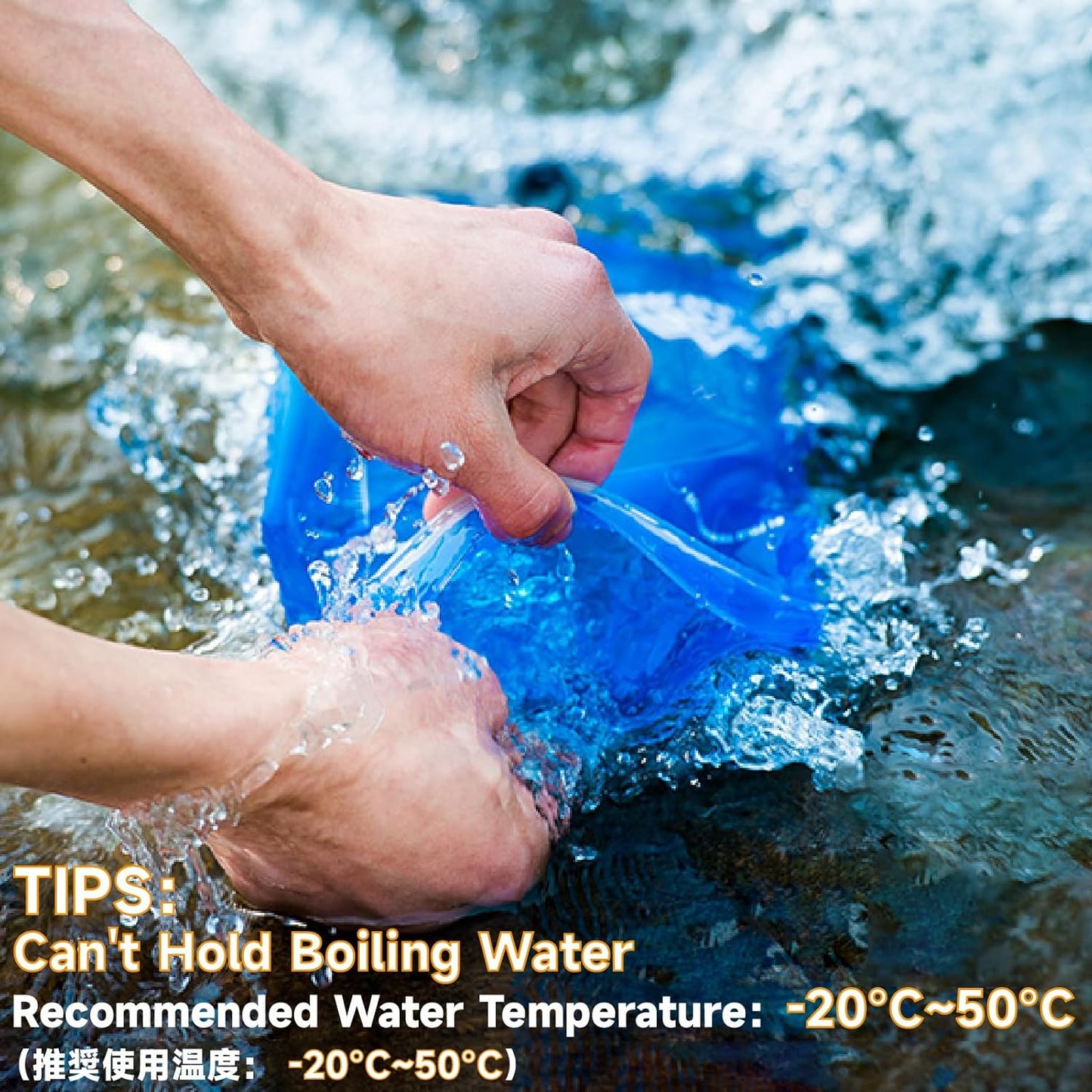 JEELAD TPU Hydration Bladder Water Bladder Ultra-Durable Water Storage Bladder for Hydration Backpacks Outdoor Hiking Running Cycling Camping Climbing