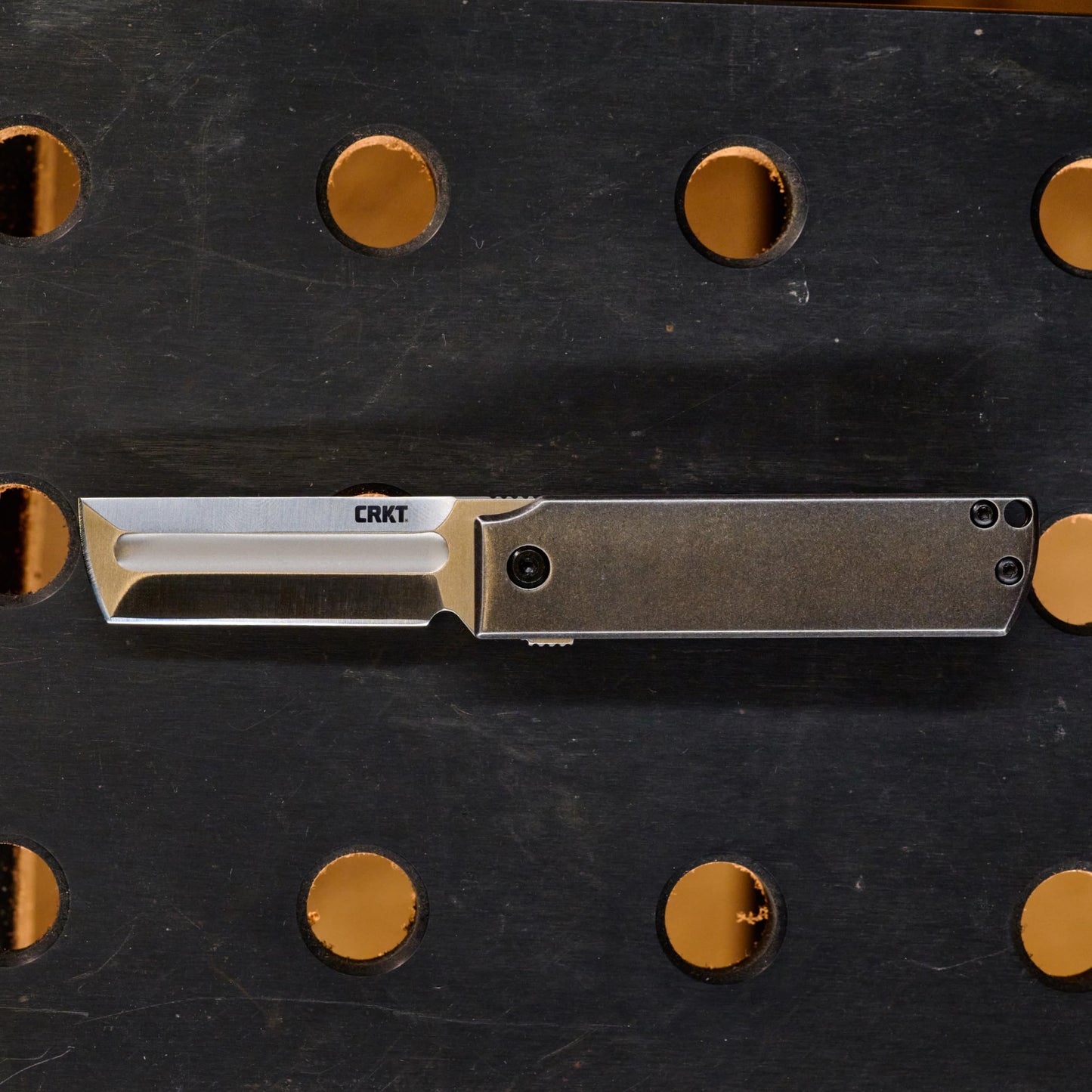 CRKT MinimalX Everyday Carry Folding Knife: Razor Style with 12C27 Steel Blade, Stainless Steel Handle, 5915