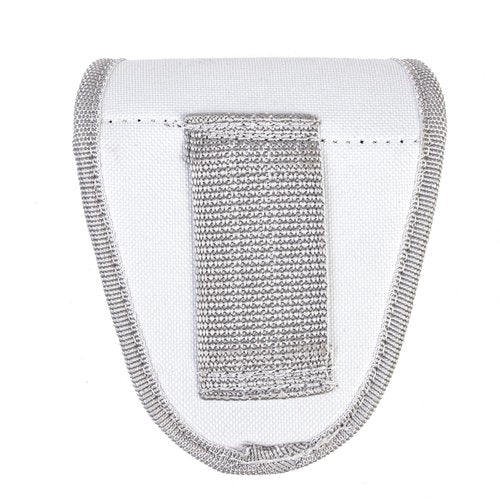 Vulcanforce Heavy Duty Nylon Handcuff Case with Snap Closure – Fits Law Enforcement Duty Belts – Durable Handcuff Holster (White)