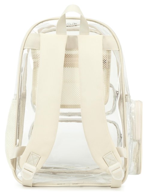 BTOOP Clear Backpack Heavy Duty Transparent Bag 17" See Through BookBag for Women Men Adults Work Festival Sports Travel