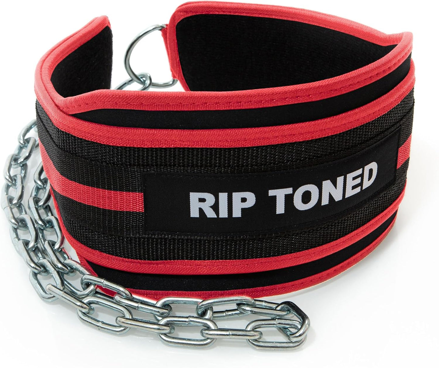 Rip Toned Dip Belt for Weight lifting, Pull Ups, Dips, Chin Ups - 36" Heavy Duty Steel Chain - Weight Belt with Chain for Weight Lifting, Powerlifting, and Strength Training