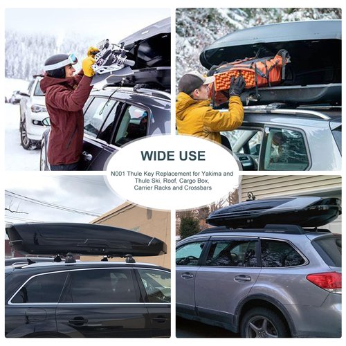 N001 Thule Key Replacement,Thule Car Rack Replacement Key for Roof Racks,Carriers,Crossbars[Code N001]