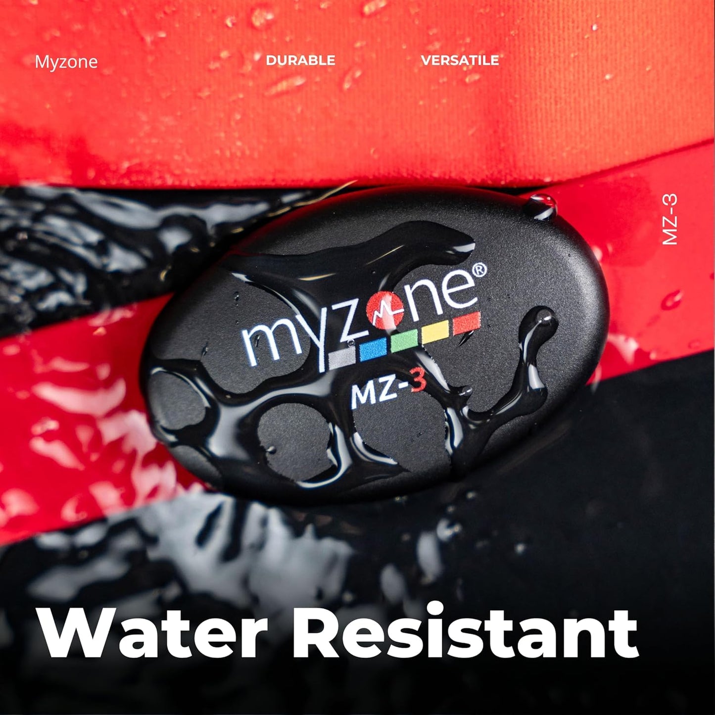MYZONE MZ-3 Physical Activity Chest Strap Heart Rate Monitor - Fitness & Activity Tracker