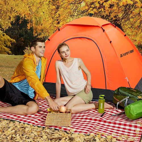 Camping Tent 2 Person Tents for Camping Windproof Tents for Camping Hiking Backpacking Traveling 2 Person Tents for Camping Portable Tent with Carry Bag