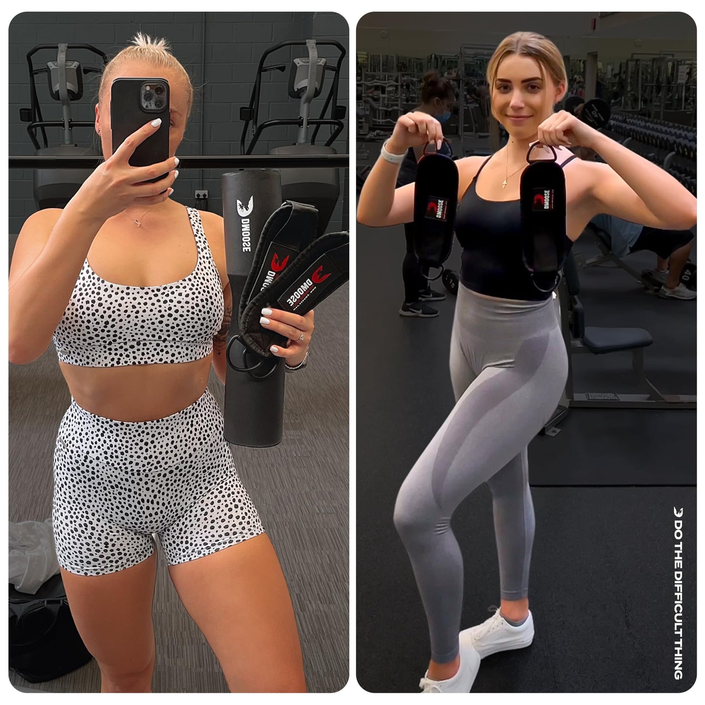 DMoose Glute Tone Bundle - Ankle Strap and Fabric Resistance Bands for Full Body Fitness